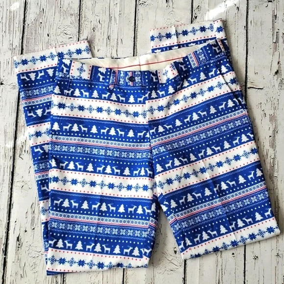 Pants | Christmas Holiday Reindeer Snowflake Blue White Xmas Dress Pants Mens Size 36 | Poshmark Pants | Christmas Holiday Reindeer Snowflake Blue White Xmas Dress Pants Mens Size 36 | Poshmark